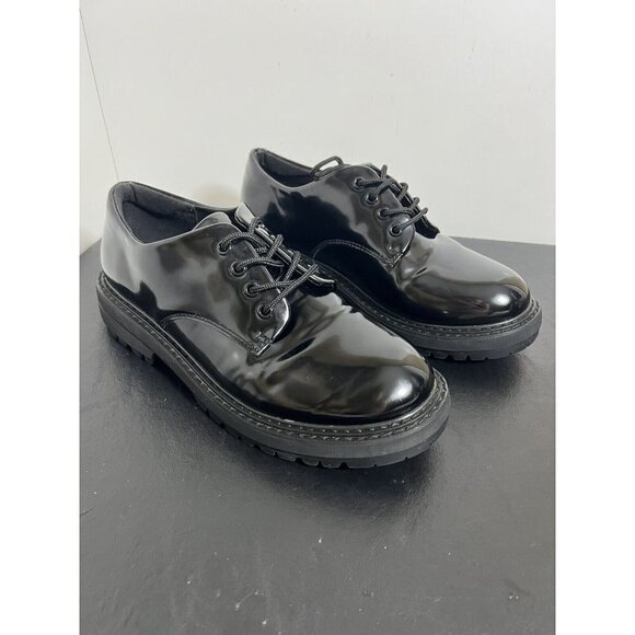 Womens Dunes Patent Leather Black Size 11 Shoes - Picture 2 of 11